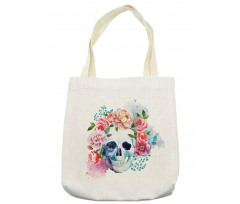 Floral Colorful Skeleton Tote Bag