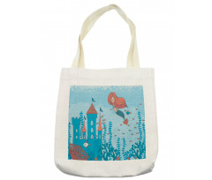 Cartoon Castle Corals Tote Bag