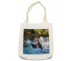 Alaska Waterfall Wildlfie Tote Bag