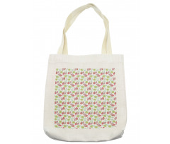 Tropical Pastel Doodle Style Tote Bag