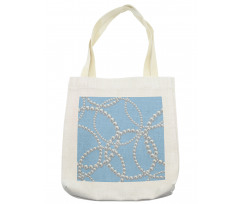 Pearl Necklace Bracelet Tote Bag