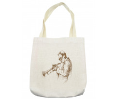 Sketchy Solo Jazz Band Tote Bag