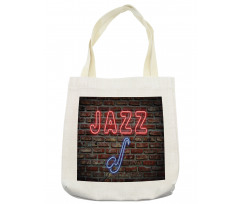 All Jazz Sign Brick Wall Tote Bag