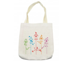 Flying Bird Nest Roof Tote Bag