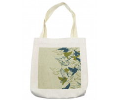 Flock of Flying Pigeons Tote Bag