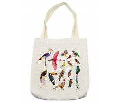 Bird Set Poly Design Tote Bag