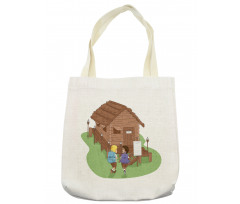 2 Kids Heading to Lodge Tote Bag