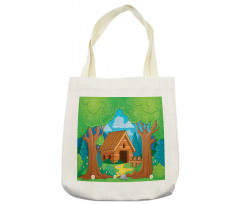 Wooden Shed in Forest Tote Bag
