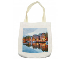 Dutch Houses and Amstel River Tote Bag