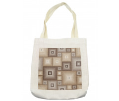 Cubic Square Retro Form Tote Bag