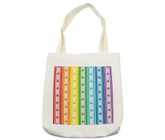 Stripe Rainbow Pattern Tote Bag