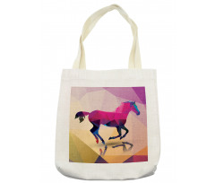 Geometric Horse Animal Tote Bag