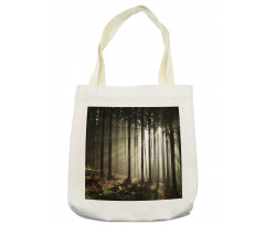 Morning Forest Scenery Tote Bag