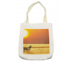 Tropical Animal Sunset Tote Bag