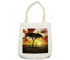 Sunset in Safari Animal Tote Bag