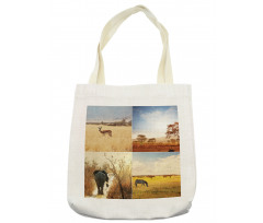 Wild Savannah Animal Tote Bag