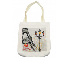 Grunge Eiffel Europe Tote Bag