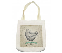 Meditating Bear Calm Life Tote Bag