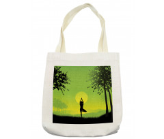 Sunset Sky in Forest Tote Bag