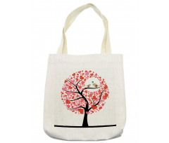 Nature Flirting Birds Tote Bag