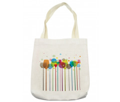 Wine Colorful Glasses Tote Bag