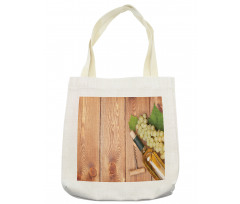 White Grapes Bottle Tote Bag