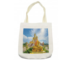 Mediate Statue Building Tote Bag