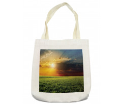 Dark Clouds Sunset Tote Bag