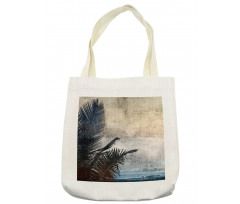 Grunge Palm Trees Art Tote Bag