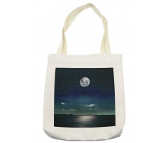 Full Moon in the Sea Tote Bag