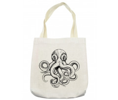 Sketch Monochrome Art Tote Bag