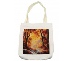 Forest Trees Leaves Tote Bag