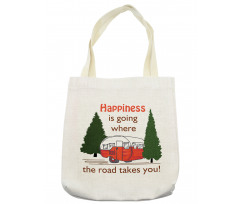 Travel Themed Typography Tote Bag