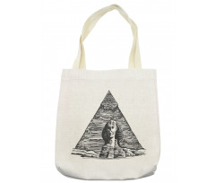 Sphinx Pyramid Sketch Tote Bag