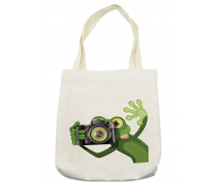 Funny Animal with Camera Tote Bag