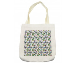 Colorful Exotic Flowers Art Tote Bag