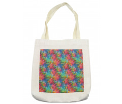 Abstract Toned Summer Palms Tote Bag