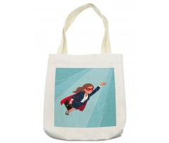 Young Superhero Woman Tote Bag