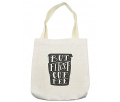 Funny Lettering Tote Bag