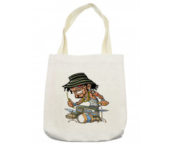 Wild Rock Musician Tattoos Tote Bag