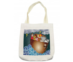 Ark on Dark Ocean Tote Bag