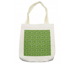 Exotic Graphic Flowers Leaves Tote Bag