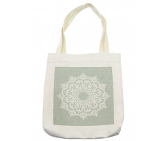 Damask Floral Motifs Tote Bag