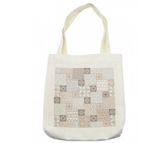 Pastel Oriental Motif Tote Bag