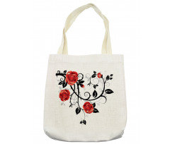 Swirling Roses Garden Tote Bag