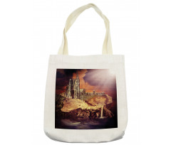 Fantasy Castle Village Tote Bag