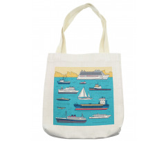 Ships Yacht Ferry Tote Bag