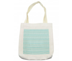 Sea Waves and Curves Tote Bag