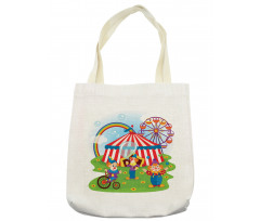 Fun Circus Scene Clowns Tote Bag