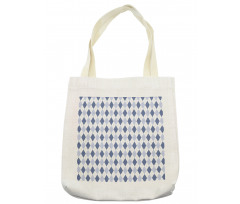 Diagonal Rhombus Borders Tote Bag